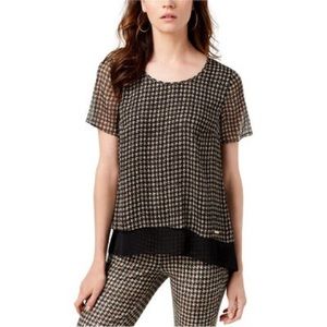 Michael Kors short sleeve blouse Size large